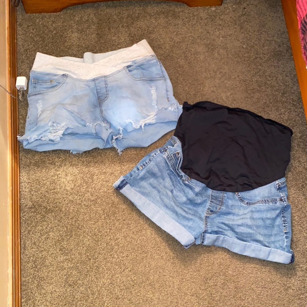Maternity Jean Shorts
